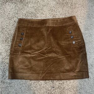 Brown Corduroy Skirt